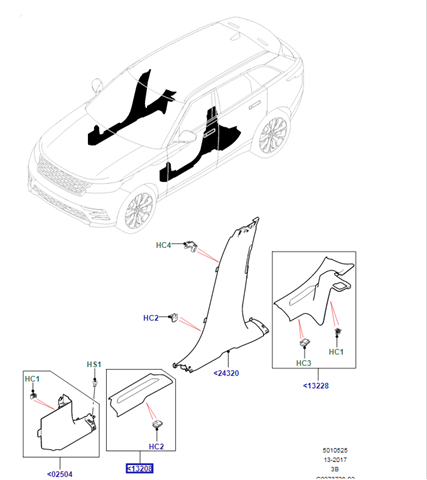 LR095905 Land Rover 
