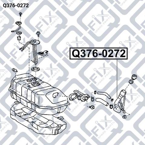 Шланг заливної горловини, паливного бака Q-fix Q3760272 ціна, від 43.74 USD