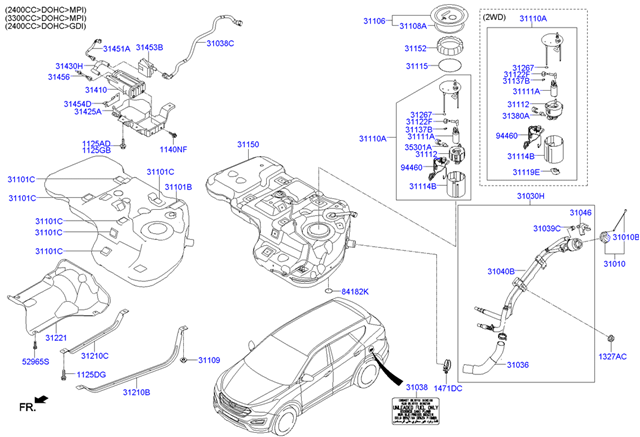  314252W000 Hyundai/Kia
