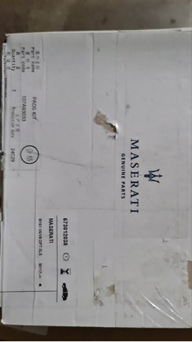 673012038 Maserati Передні гальмівні колодки