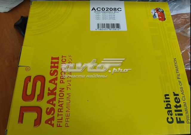 Фільтр повітряний обігрівача JS Asakashi AC0208C ціна, від 6.31 USD