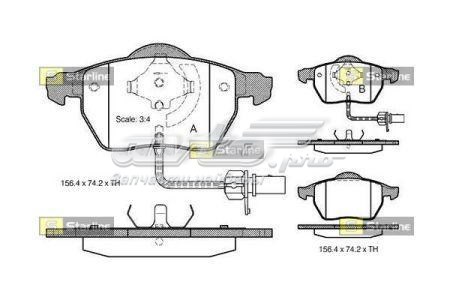 Гальмівні колодки Starline SBDS301 ціна, від 24.71 USD