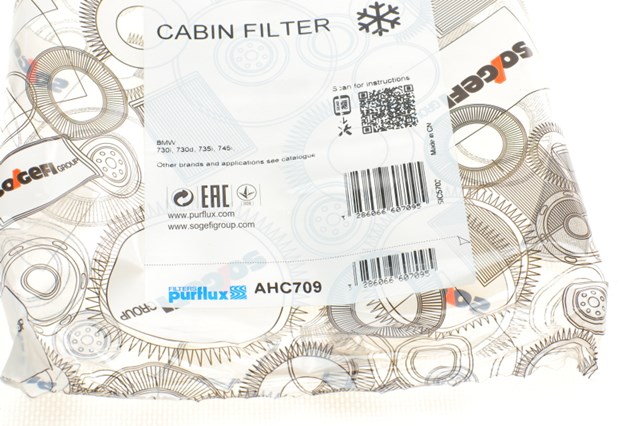 Купити AHC709 Purflux Фільтр салону вугільний