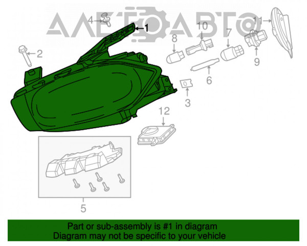 Купити FP2406R5T FPS Основна фара в зборі ліва