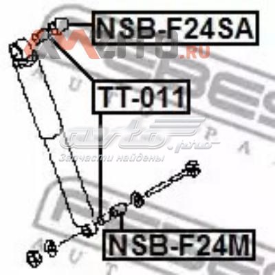 Сайлентблок амортизатора заднього FEBEST NSBF24M