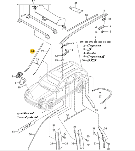  958559328019B9 Porsche