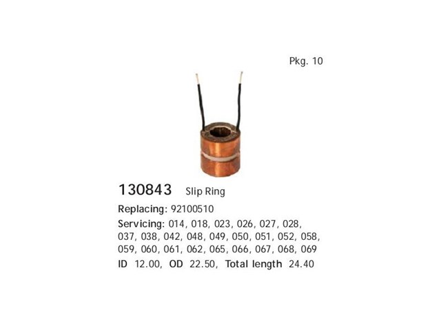 Колектор ротора генератора CARGO 130843