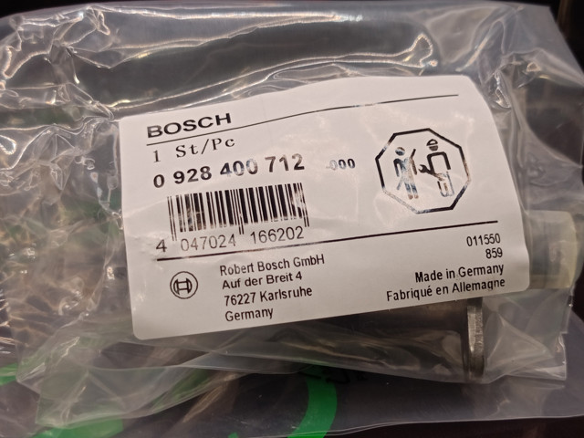 928400712 Bosch Клапан високого тиску