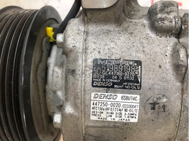 Компресор системи кондиціювання Fiat/Alfa/Lancia 51989198 ціна, від 164.97 USD