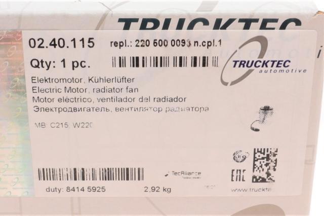 Вентилятор охолодження Trucktec 0240115