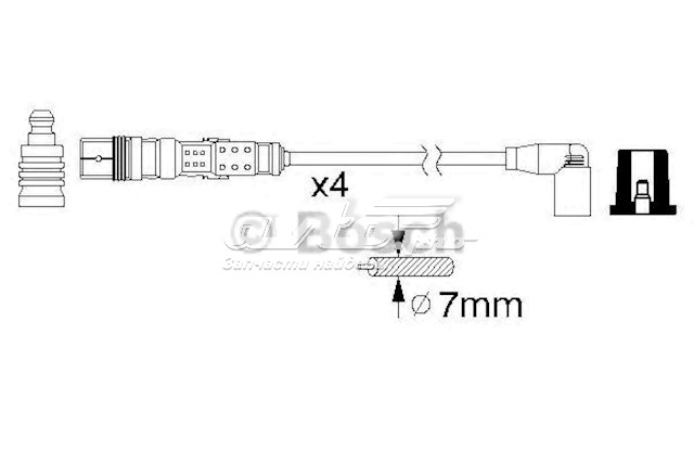 Високовольтні дроти 986356345 Bosch