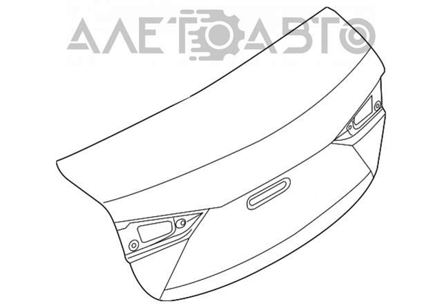 Кришка багажника BHY35261XC Mazda