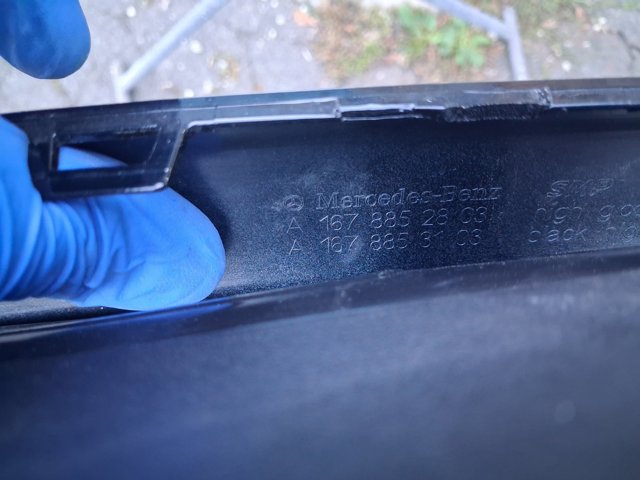 Молдинг заднього бампера, центральний Mercedes A1678853103 ціна, від 176.08 USD