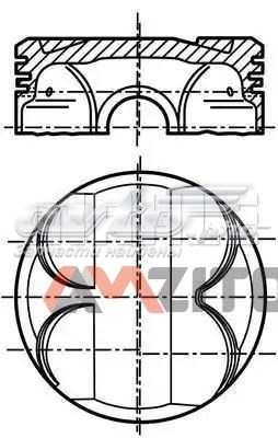 081PI00101000 Mahle Original Поршня на 1 циліндр, STD