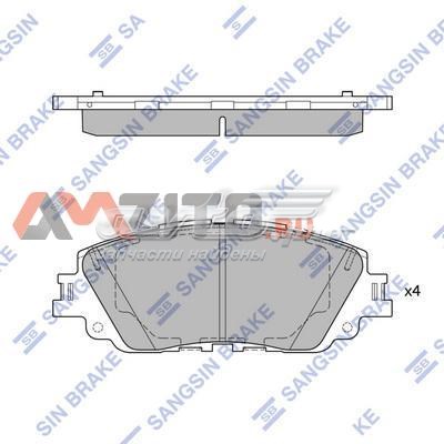 SP4275 Sangsin Передні гальмівні колодки