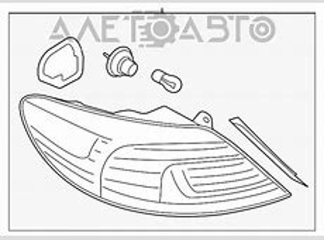 Направляюча заднього бампера, права FPS FP7436964 ціна, від 10.95 USD