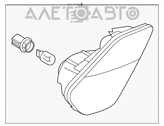 Ліхтар заднього бампера, правий FP4827F6P FPS