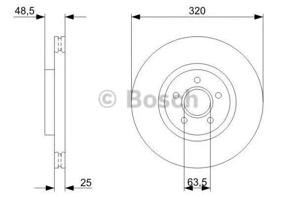 Гальмівні диски передні 986479310 Bosch