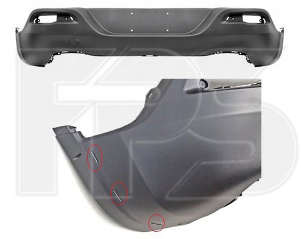 Кожух бампера заднього FPS FP3805953P ціна, від 101.65 USD