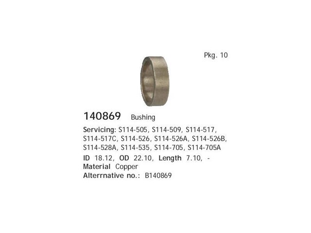 Купити 140867 Cargo Втулка стартера