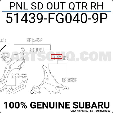  51439FG0409P Subaru