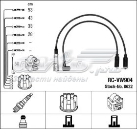 Високовольтні дроти RCVW904 NGK