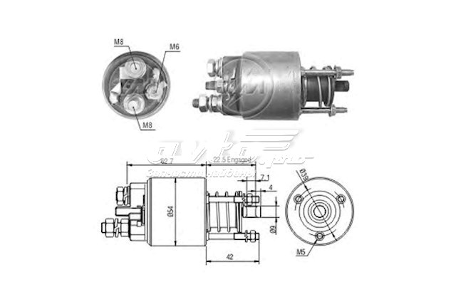 Бендикс стартера FIAT 9948651