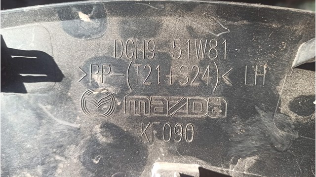 DGH951W81 Mazda Розширювач/накладка арки переднього крила, лівий