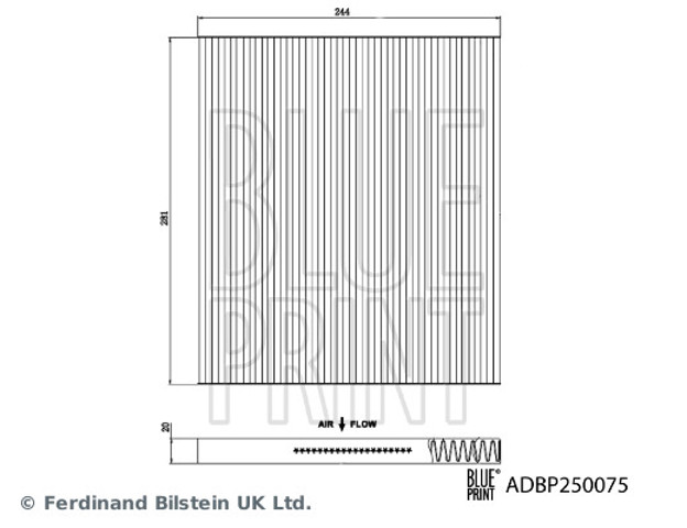 Фільтр повітряний обігрівача Jakoparts J1341054 ціна, від 9.96 USD