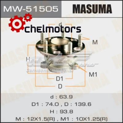 Маточина заднього колеса Masuma MW51505