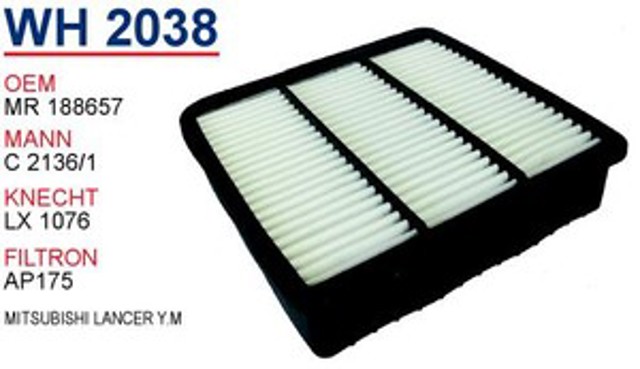 Елемент повітряного фільтра Wunder WH2038 ціна, від 5.91 USD
