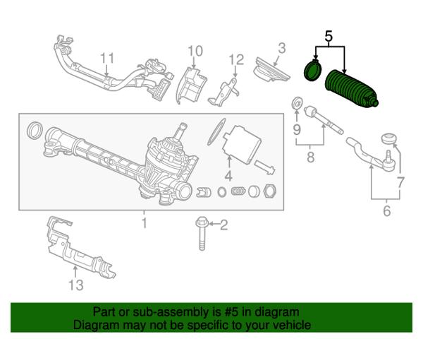 Пильник рейки Honda 53429TR0A02