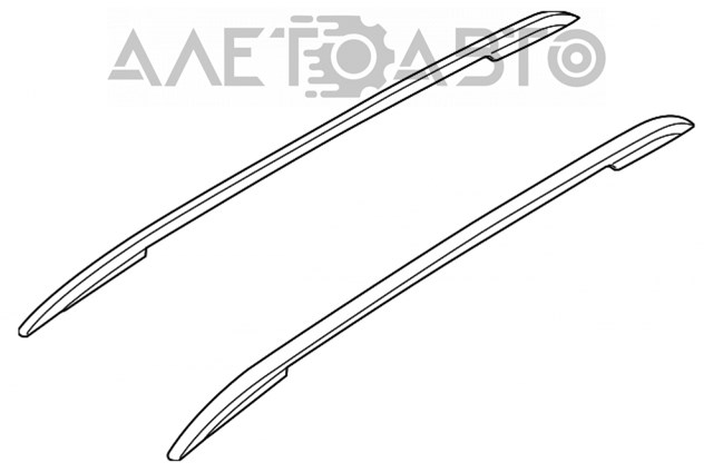 Рейлінг даху правий Ford FT4Z5855106BA ціна, від 42.18 USD