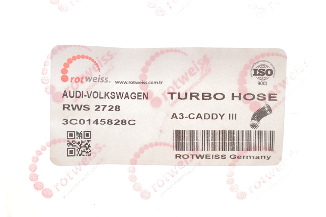Патрубок повітряний, вихід з турбіни (наддув) Rotweiss RWS2728