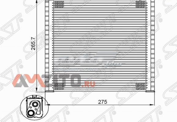 Випаровувач кондиціонера ST8850160420 SAT