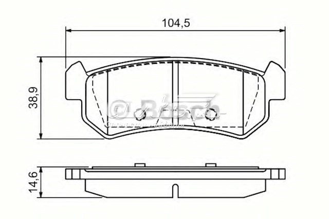 Задні дискові колодки Bosch 986494133