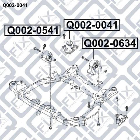Права опора двигуна Q-fix Q0020041