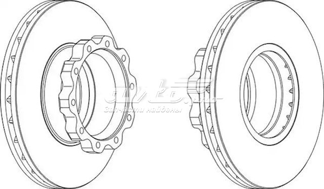 Гальмівні диски BCR215A Beral