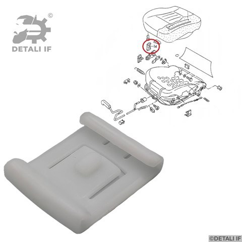 Купити DF14291 Detali IF Напрамні полозок сидіння