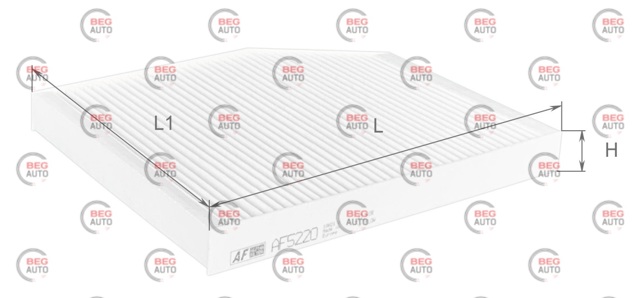 AF5220 Alpha Filter Внутрішньосалонний фільтр