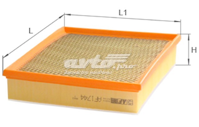 Купити AF1744S Alpha Filter Автомобільний фільтр повітря