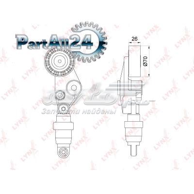 Натягувач приводного ременя PT3199 Lynxauto