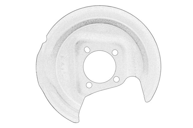 9829261780 Peugeot/Citroen Захист гальмівного диска заднього, лівого
