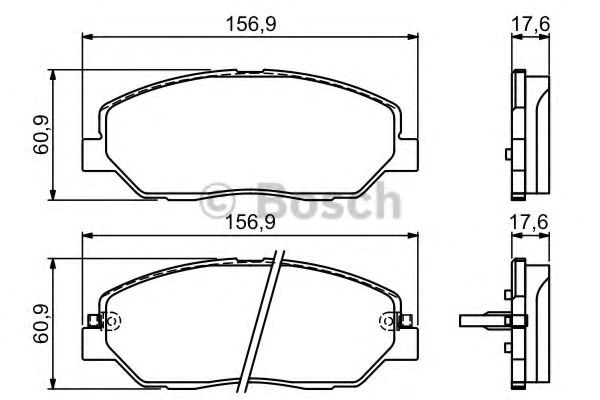 Гальмівні колодки Bosch 986494227 ціна, від 26.84 USD