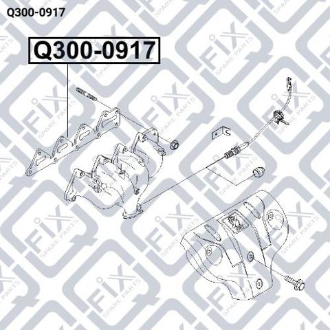 Прокладка випускного колектора Q-fix Q3000917 ціна, від 5.99 USD