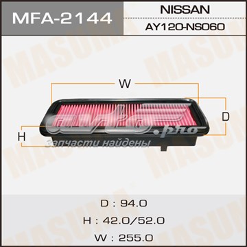 Елемент повітряного фільтра Masuma MFA2144 ціна, від 7.56 USD