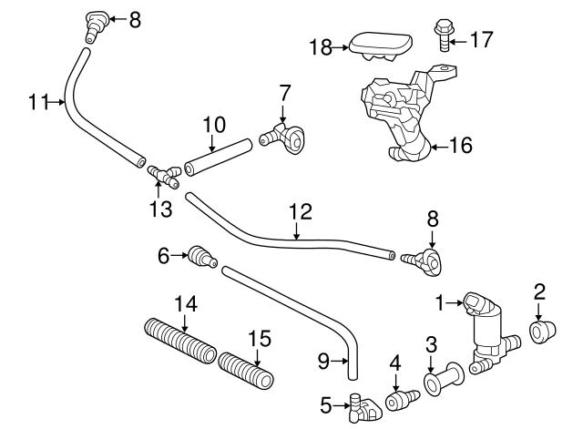 Купити 8535460070C1 Toyota Накладка форсунки омивача фари передньої