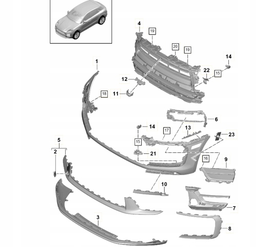  95B827530AF Porsche