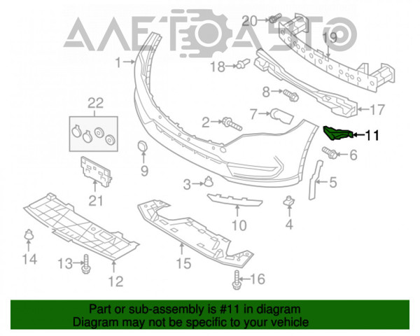 KB8B50C12B Mazda Кронштейн бампера переднього, правий