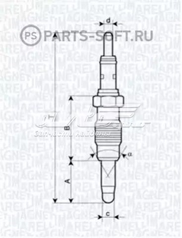 Свічки запалювання Magneti Marelli 062900011304